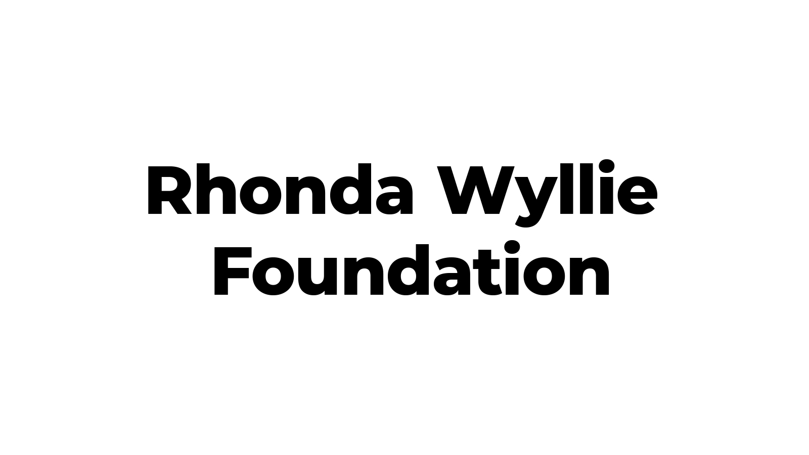 Premium logo Rhonda Wyllie Foundation