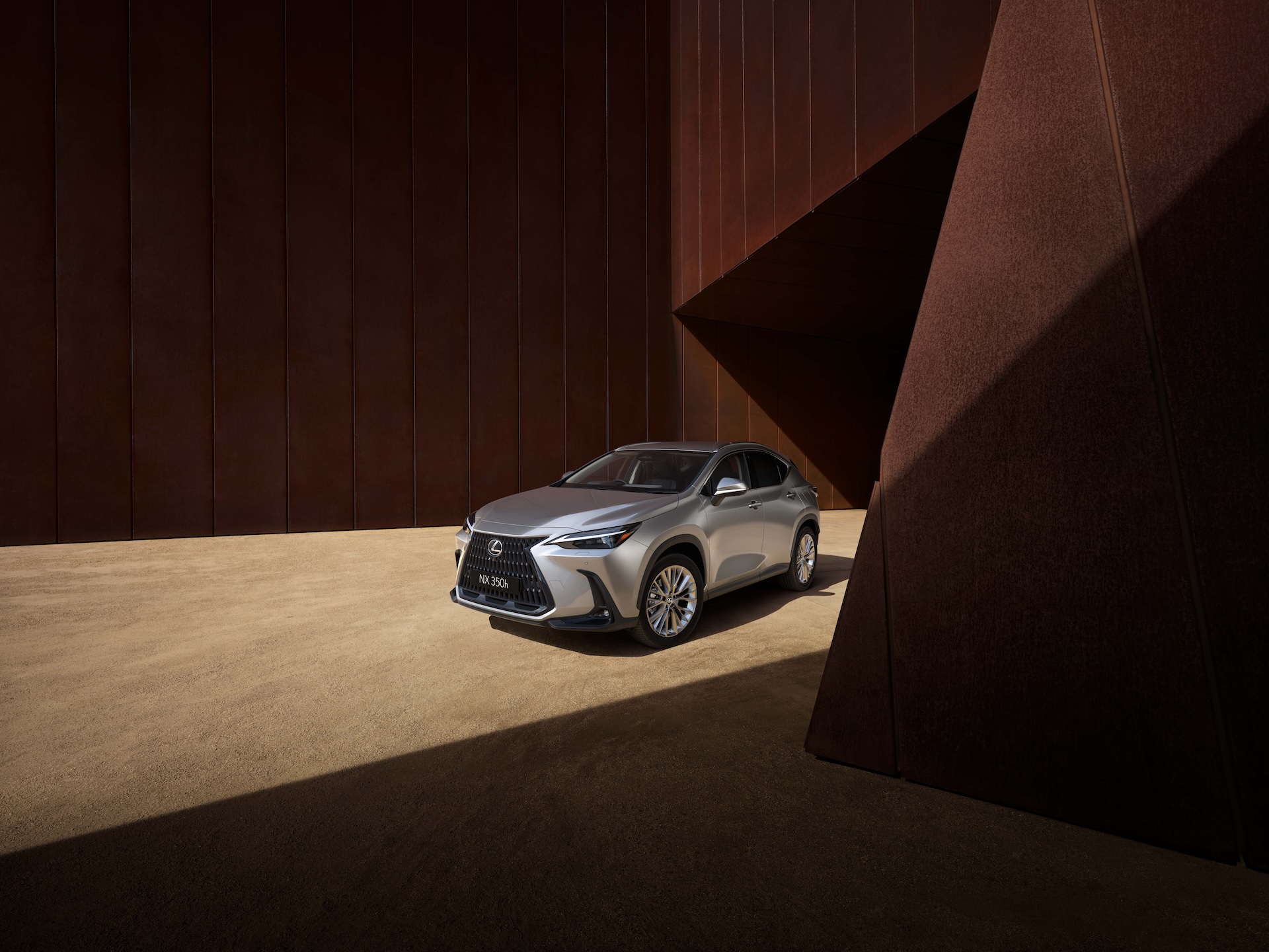 Lexus NX 350h 2WD Sports Luxury in Sonic Titanium colour