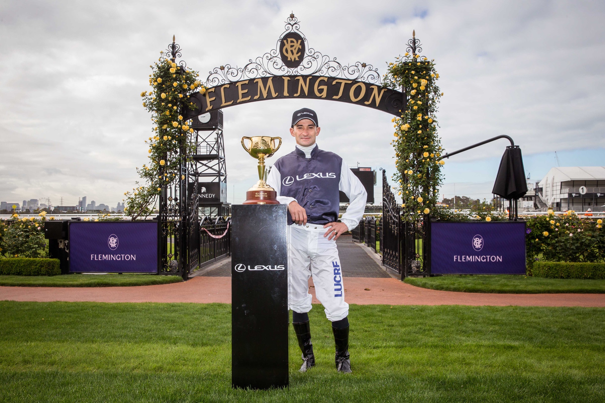 New Lexus brand ambassador, champion jockey Corey Brown.